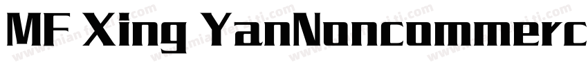 MF Xing YanNoncommercial) Regular S字体转换